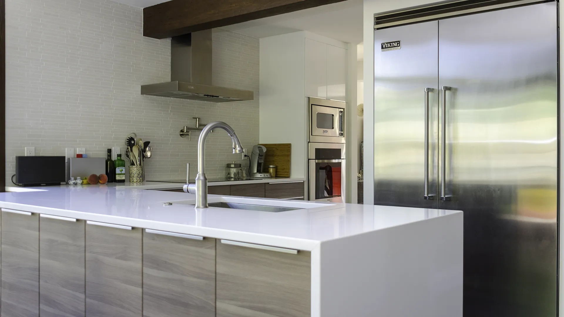 Mid-century modern IKEA kitchen