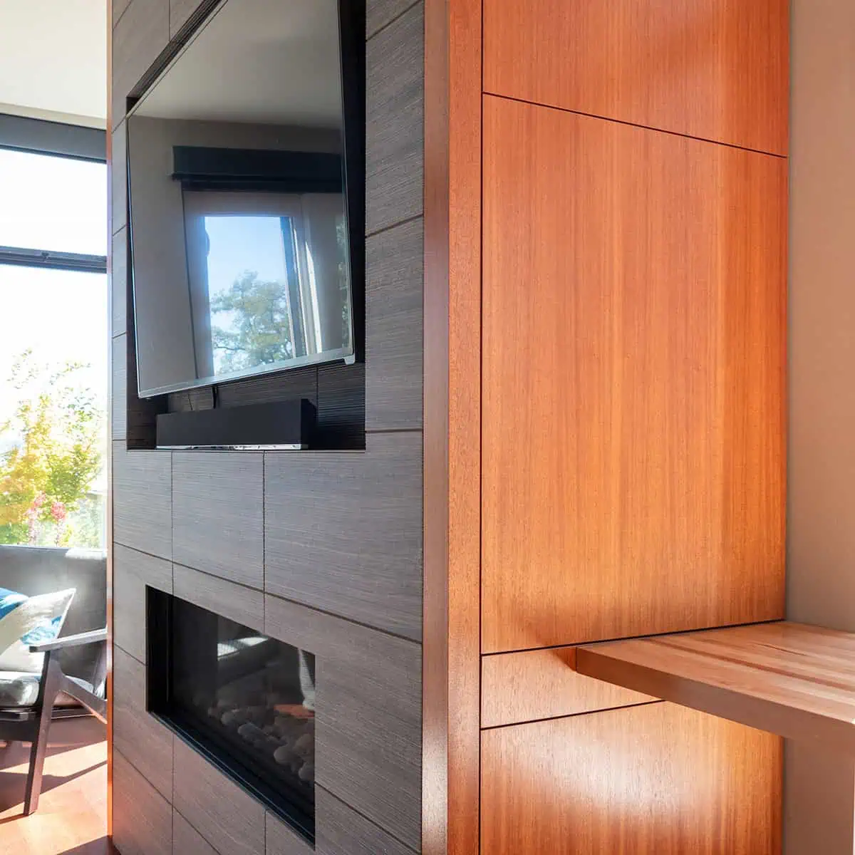 Custom built-in living space project