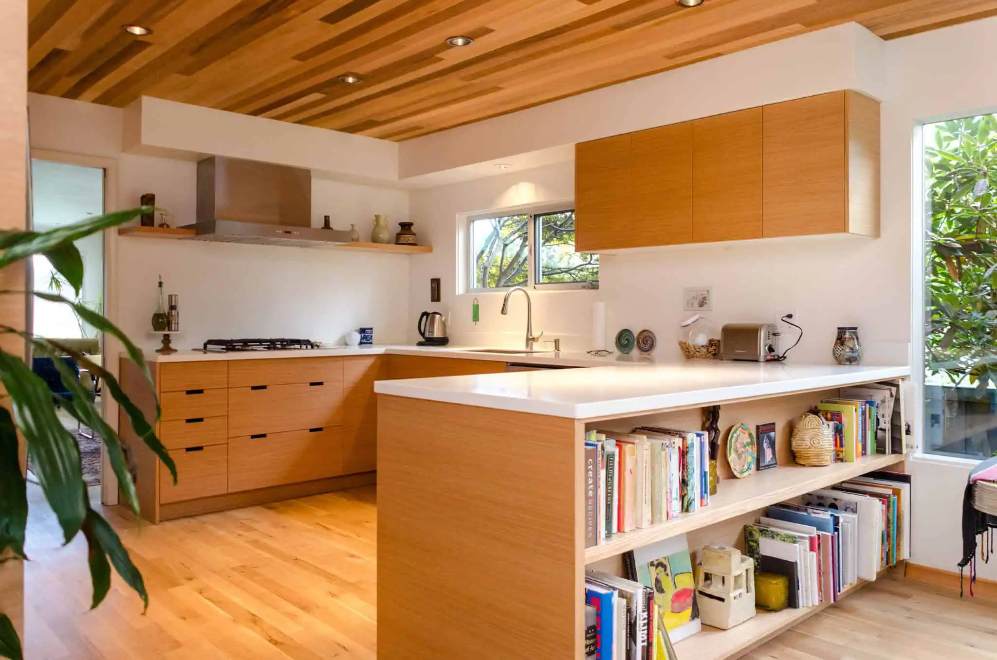 Bainbridge Island kitchen remodel with mid-century modern design