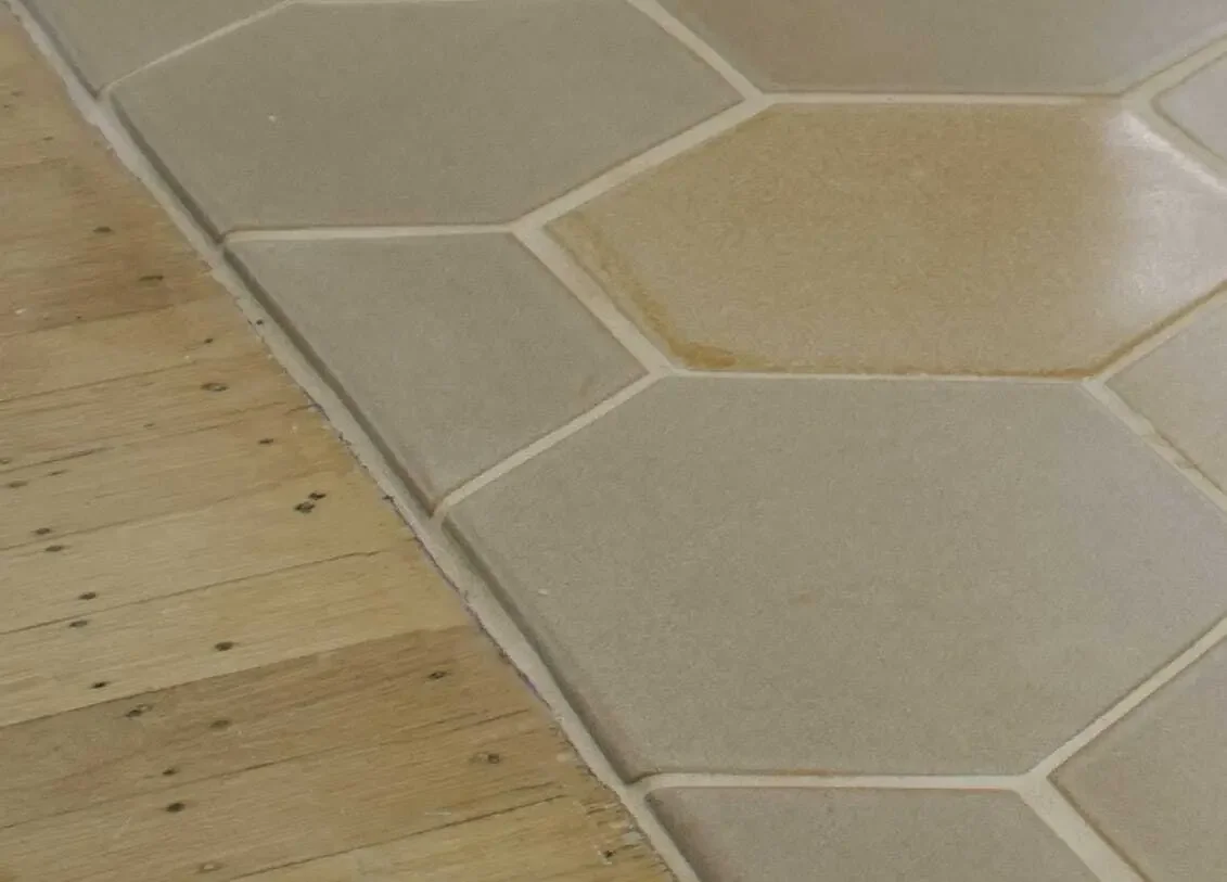Handmade tiles, specifically crafted for the quirks of this old home