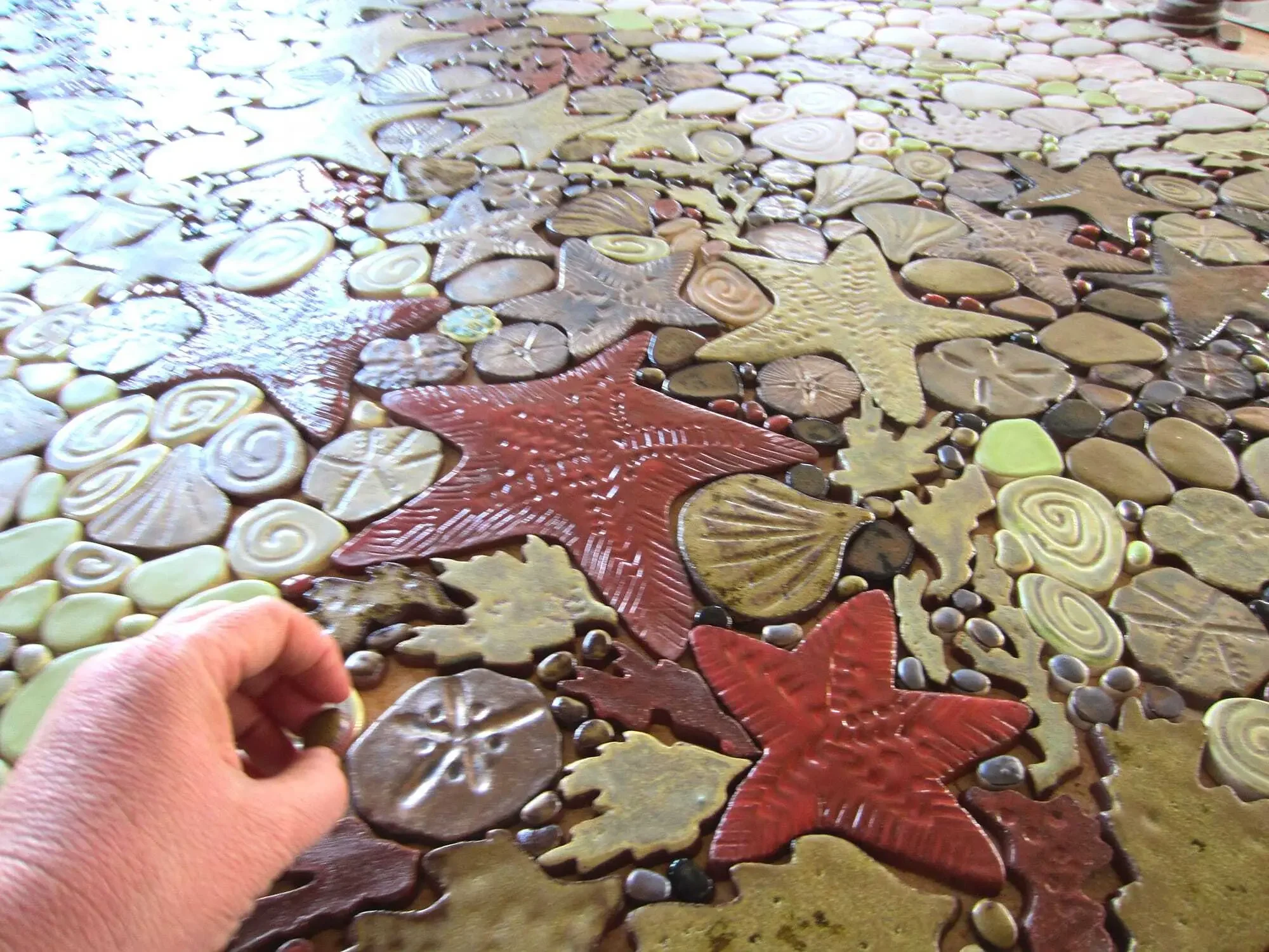 The artful placement of each tile