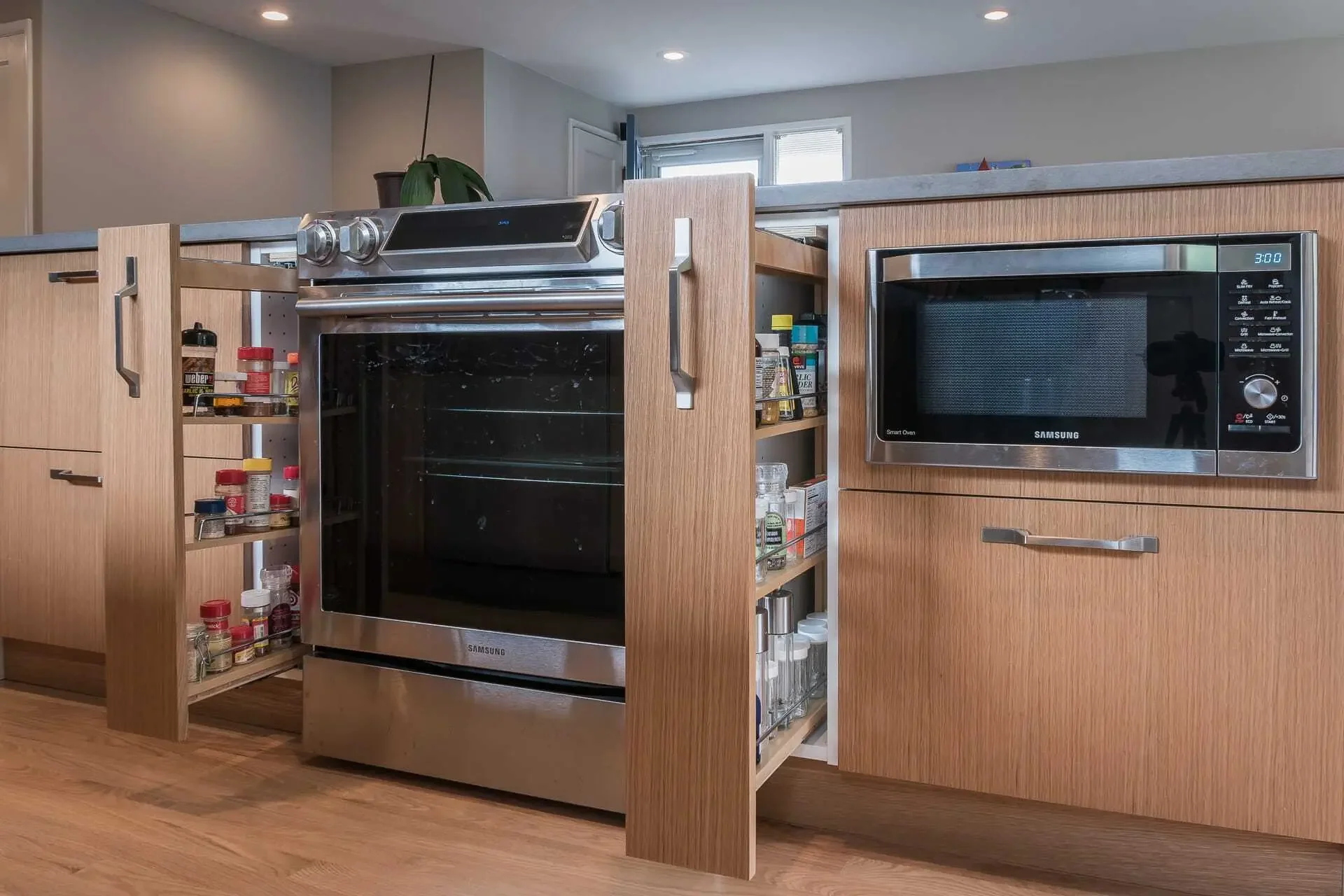 Pull-out spice racks from Rev-A-Shelf