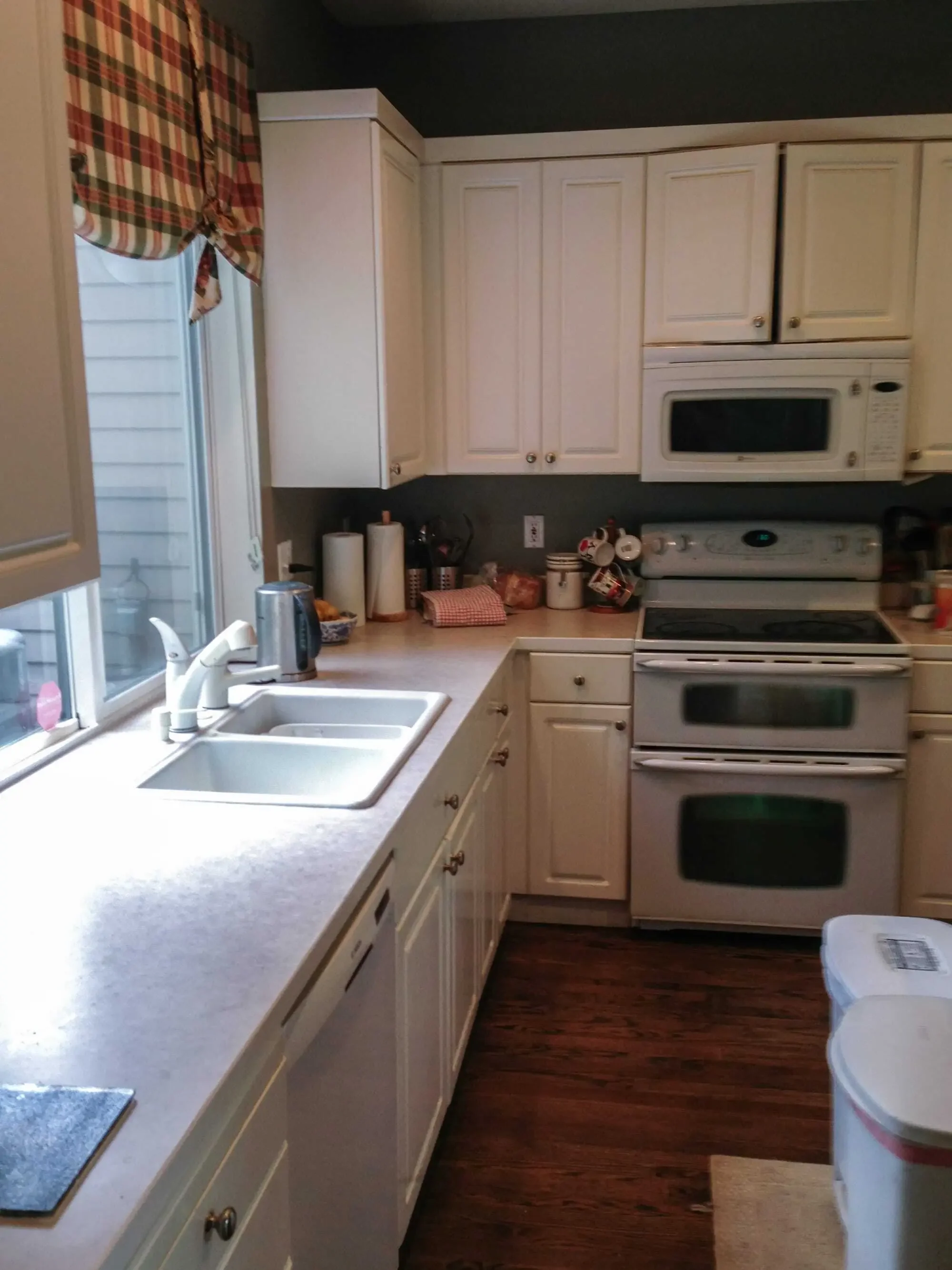 Original kitchen cabinets didn't extend to ceiling, leaving unused space